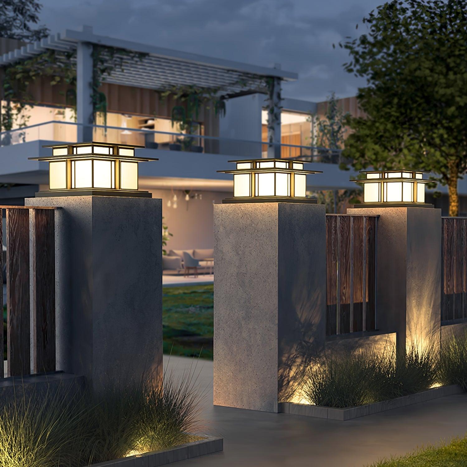 Colonne lumineuse solaire extérieure Boilyn – IP65, résistance UV et couleur