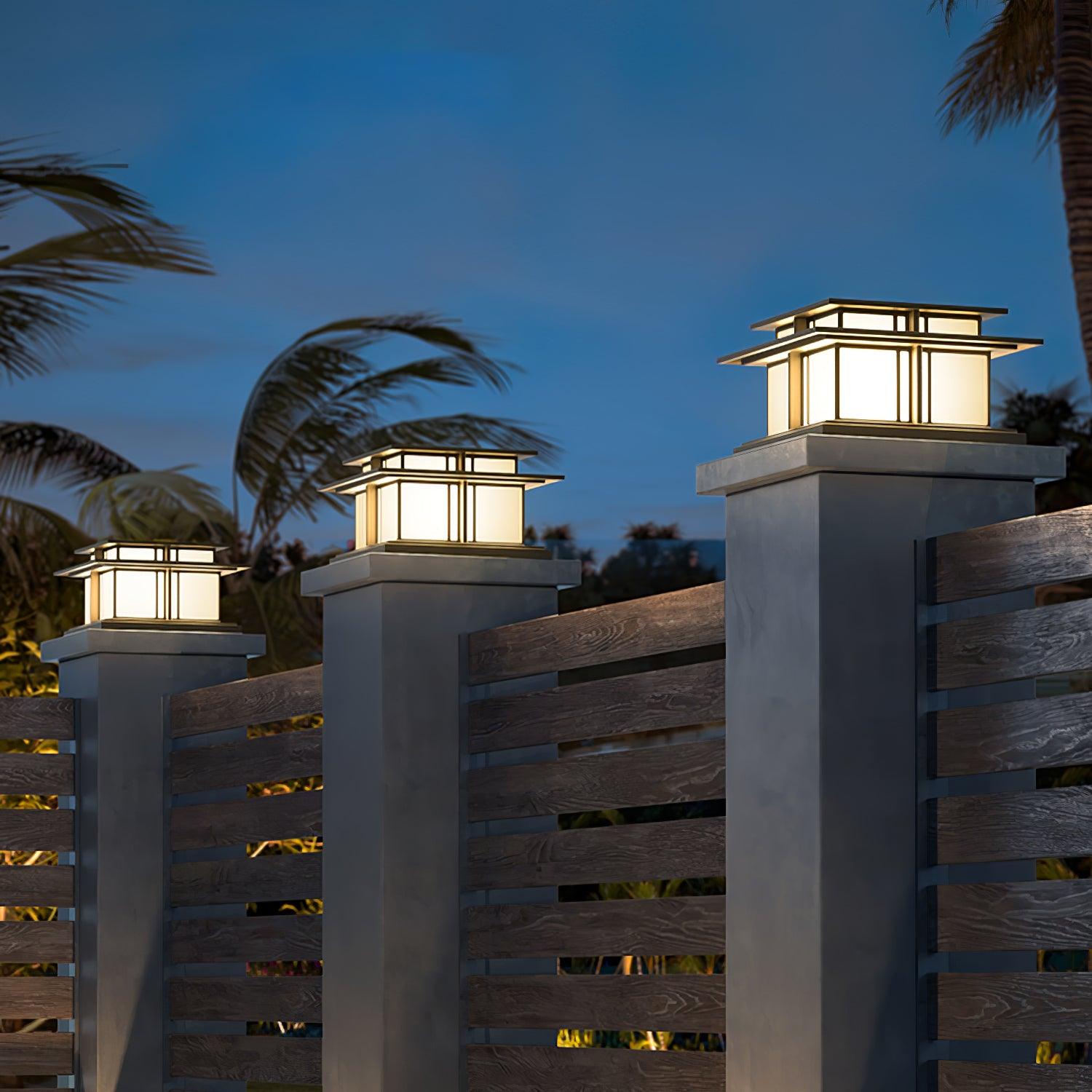 Colonne lumineuse extérieure LED Boilyn – IP65, résistante aux UV