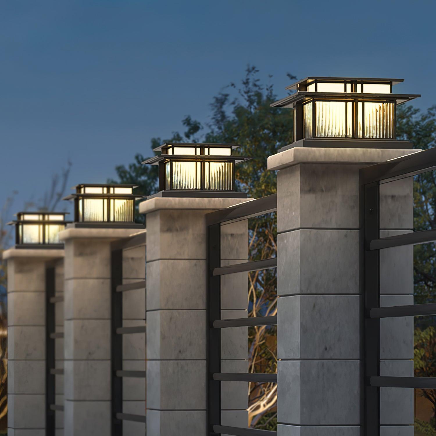 Colonne lumineuse extérieure LED Boilyn – IP65, résistante aux UV